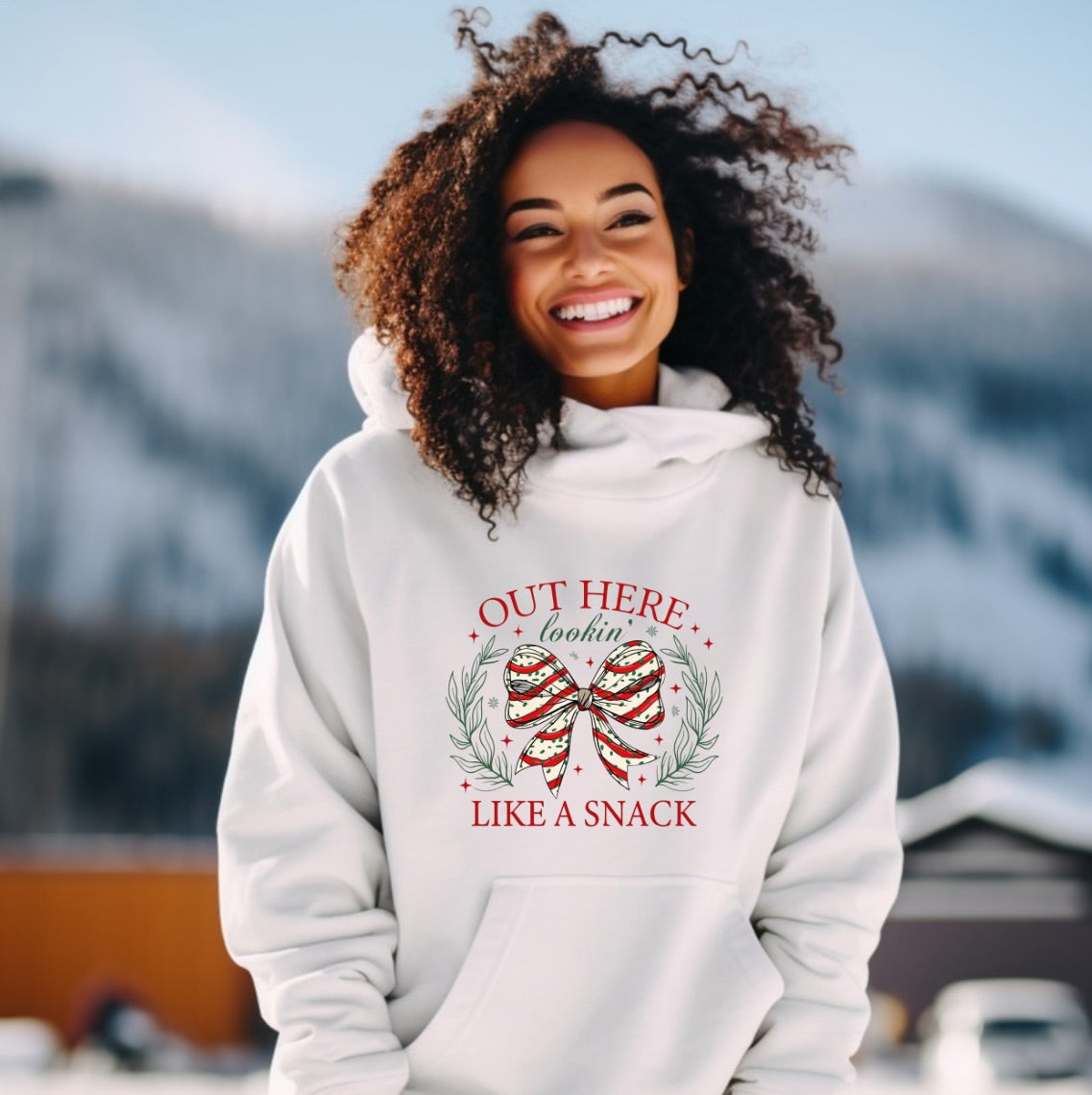 “Out Here Lookin’ Like a Snack” Holiday Hoodie