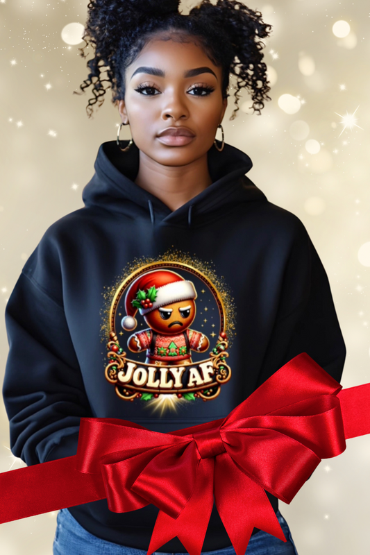 “Jolly AF” Christmas Hoodie